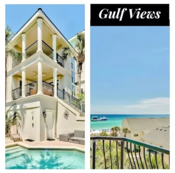 Private Pool - Hot Tub - Gulf Views - Walk to Beach - Chairs included